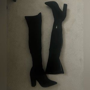 Super Sexy Over The Knee Black Boots